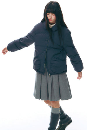 Winter Curved Pocket Cotton Jacket