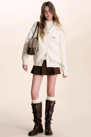 Winter Double-Zip Cardigan Jacket