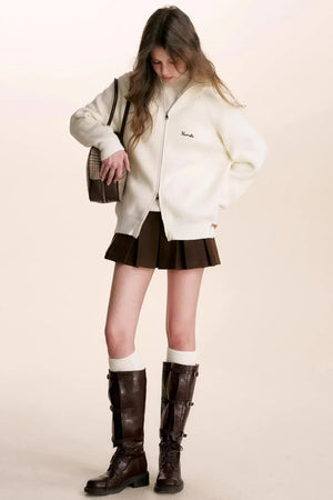 Winter Double-Zip Cardigan Jacket