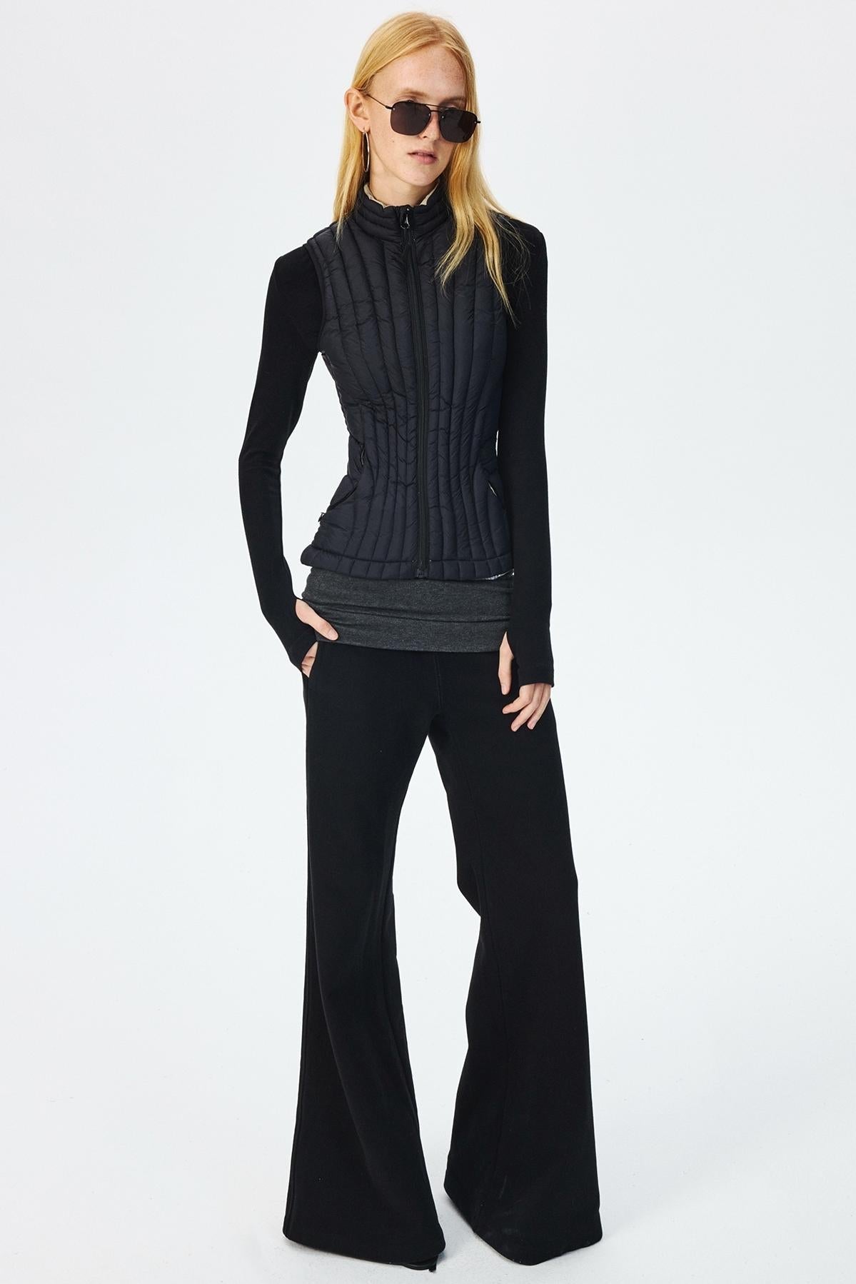 Winter Fleece High-Waisted Flared Pants
