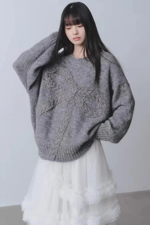 Winter Gift Bow Sweater