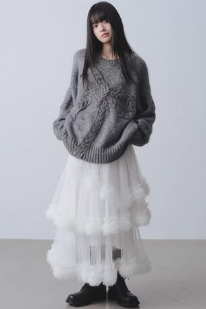 Winter Gift Bow Sweater