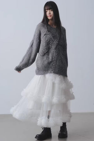 Winter Gift Bow Sweater