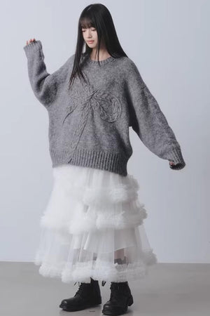 Winter Gift Bow Sweater