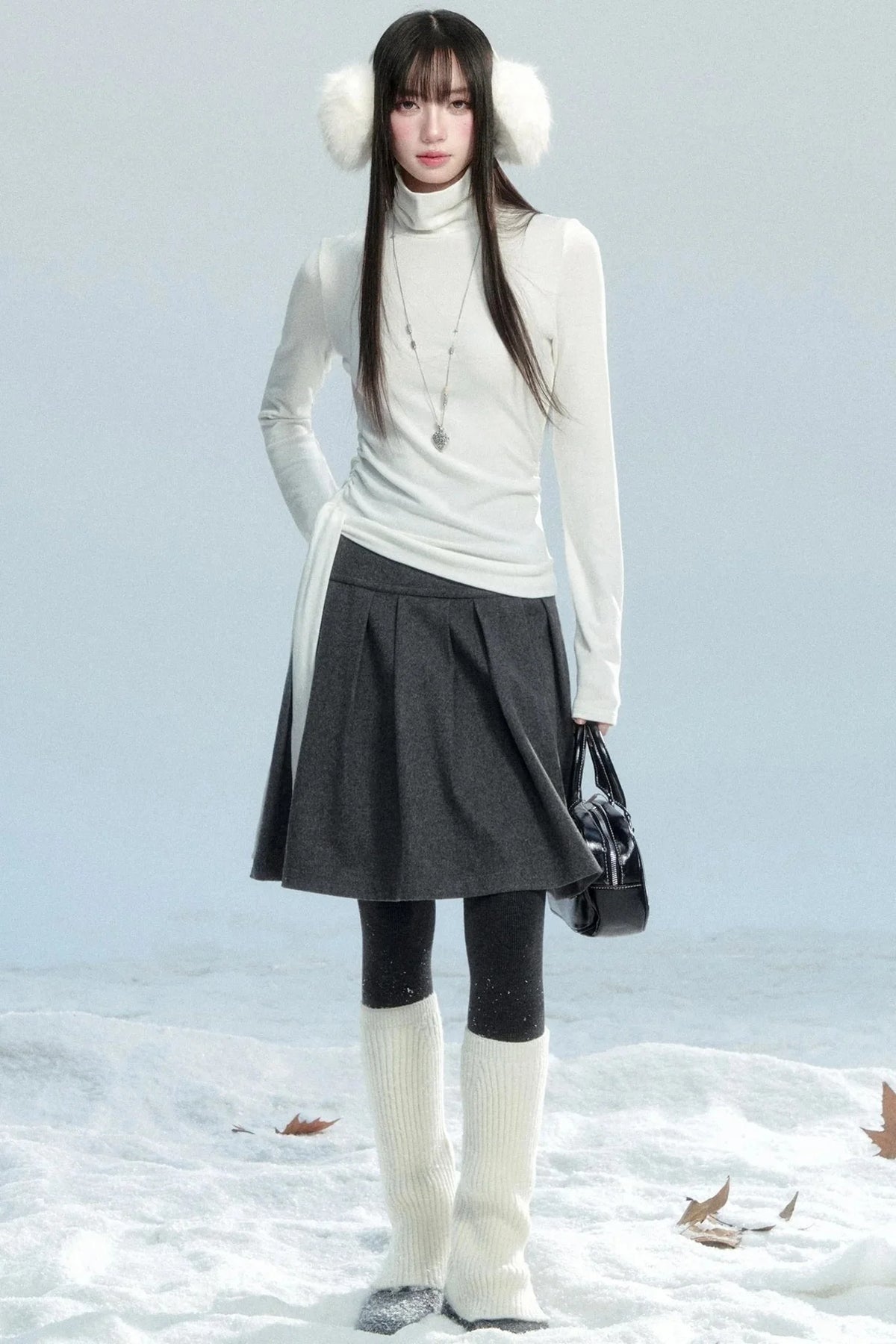 Winter Lace High Neck Top