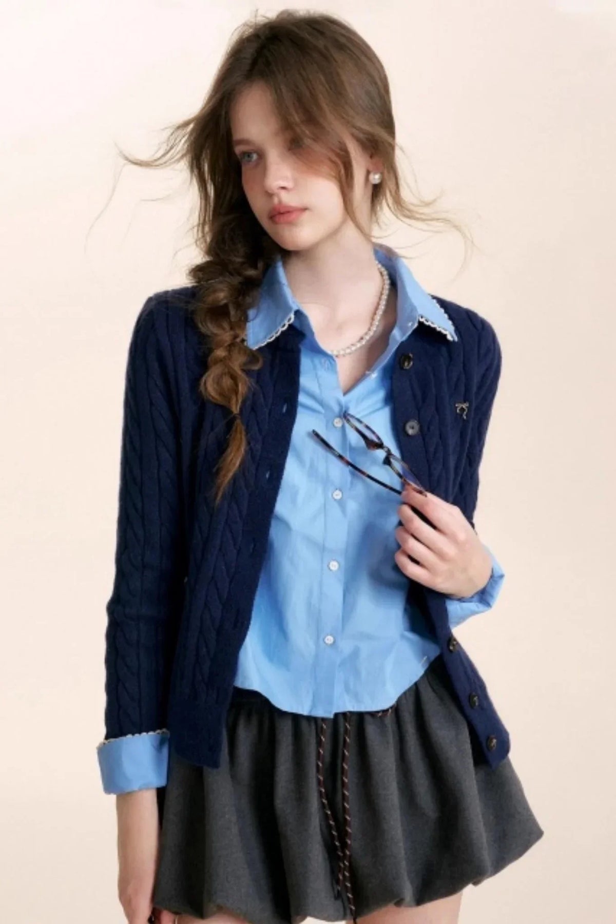 Winter Leopard Knit Cardigan