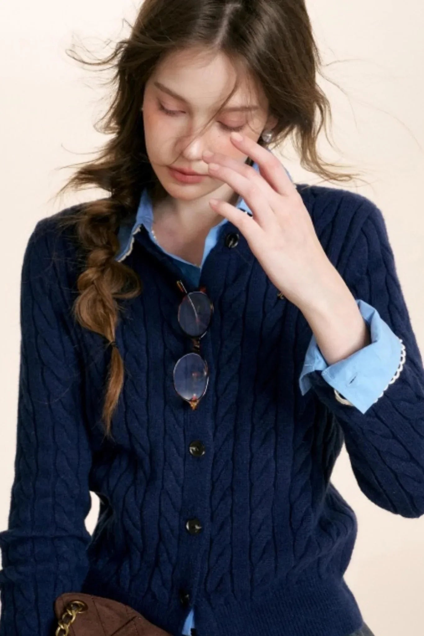 Winter Leopard Knit Cardigan