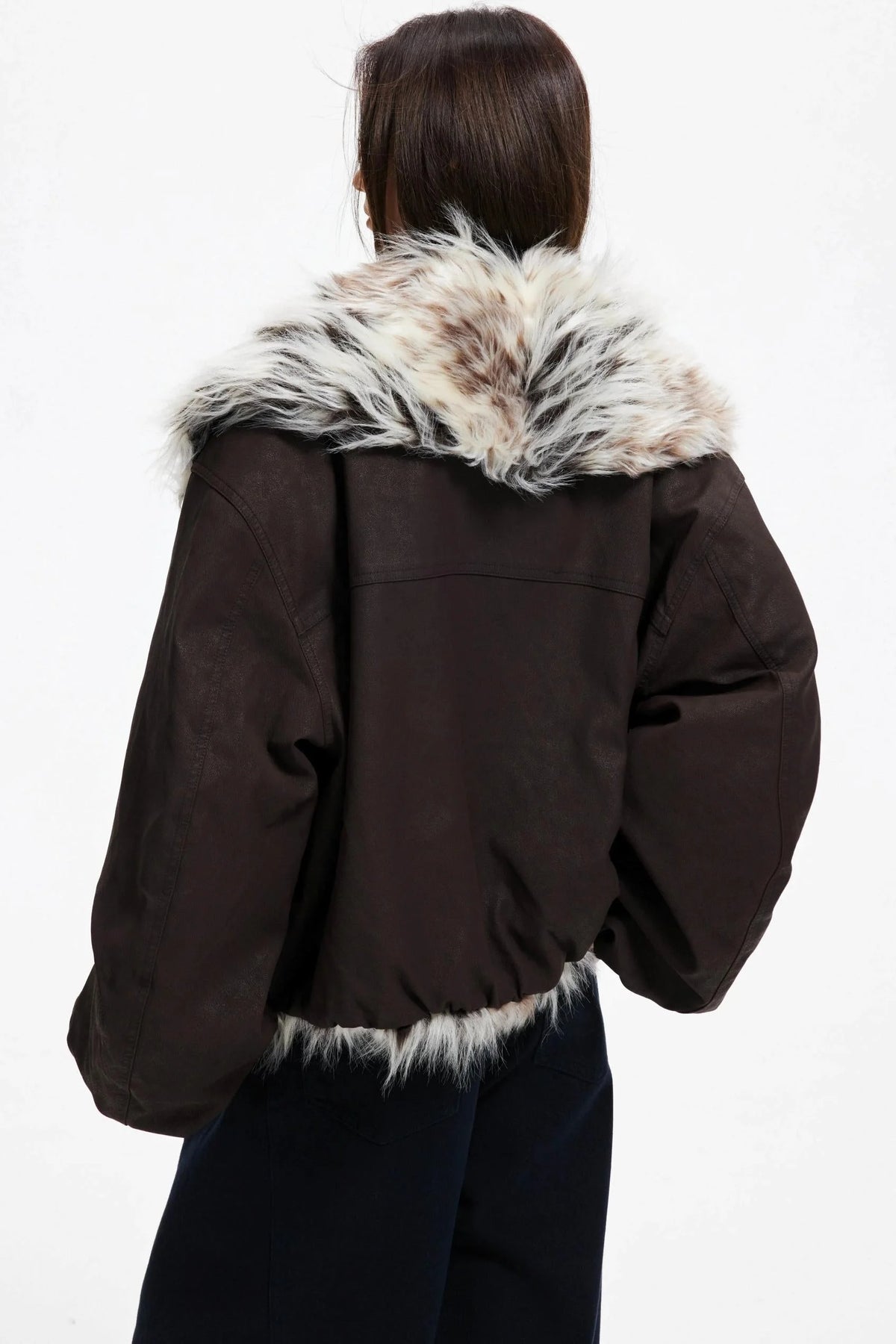 Winter Luxe Fur Collar Jacket