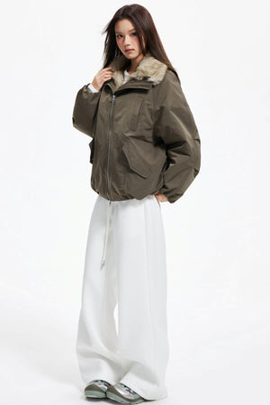 Winter Plush Fur Down Jacket