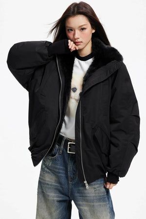 Winter Plush Fur Down Jacket