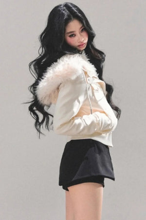 Winter Plush Hooded Coat