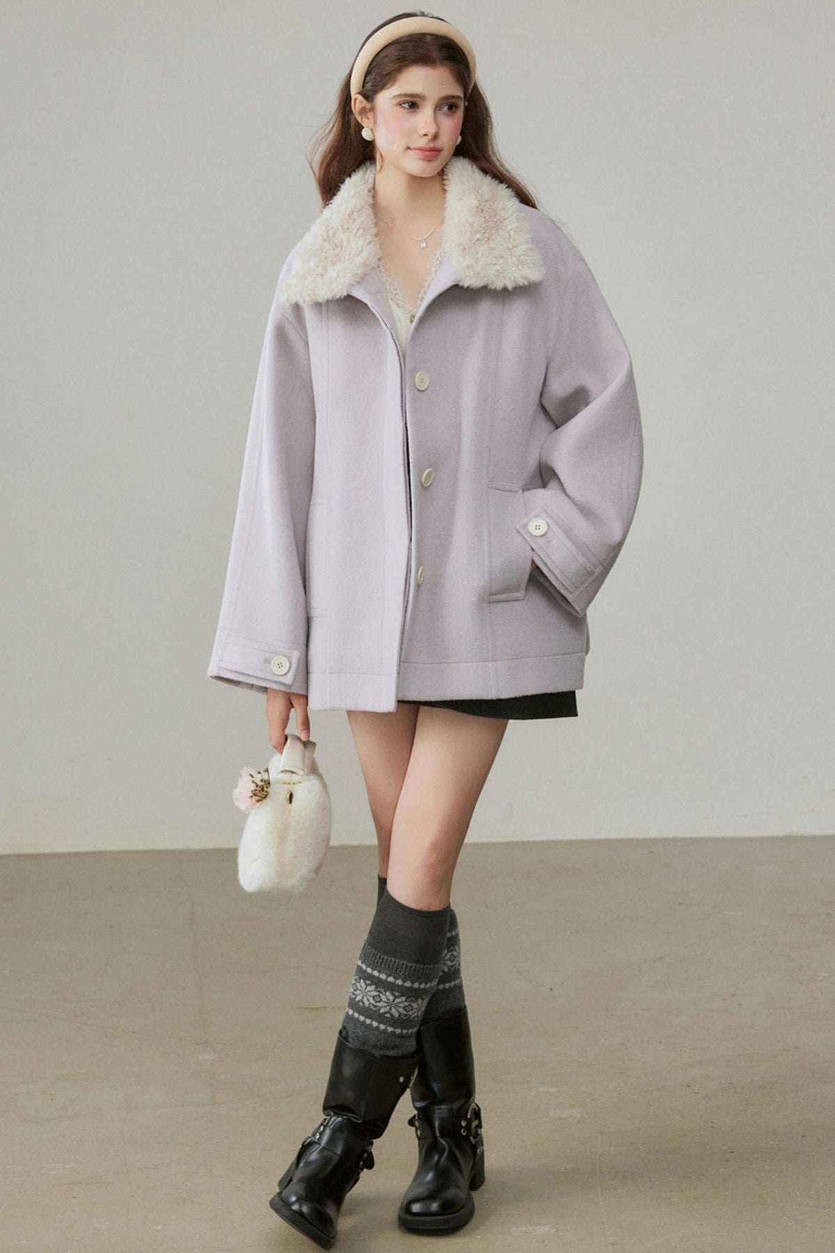 Winter Silhouette Woolen Coat