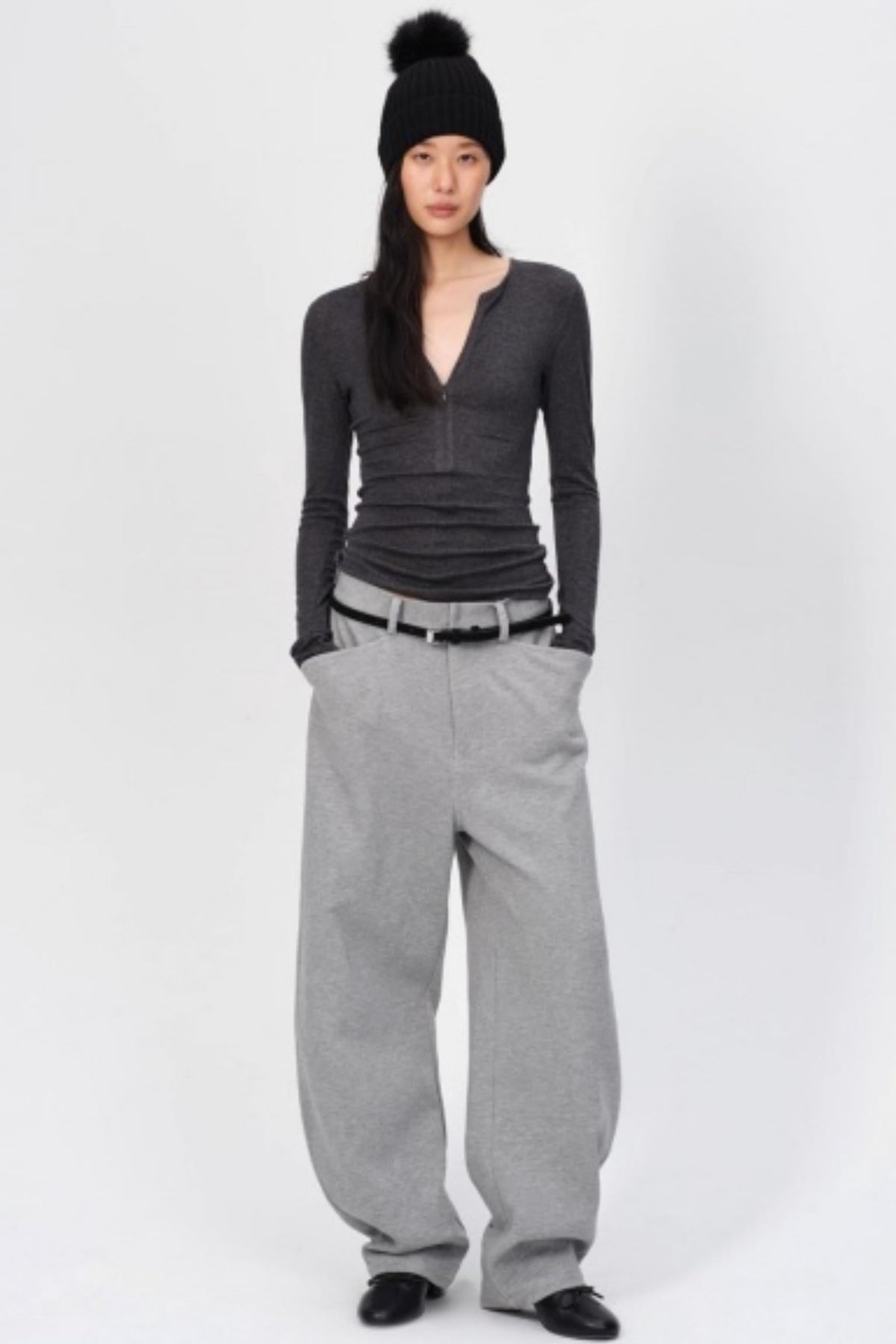 Winter Tencel Wool Slim Top