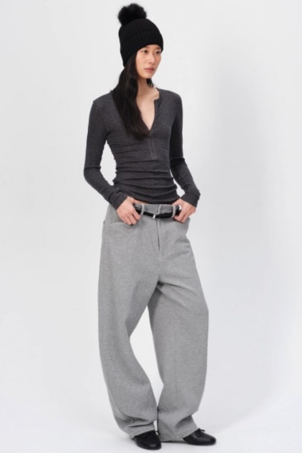 Winter Tencel Wool Slim Top
