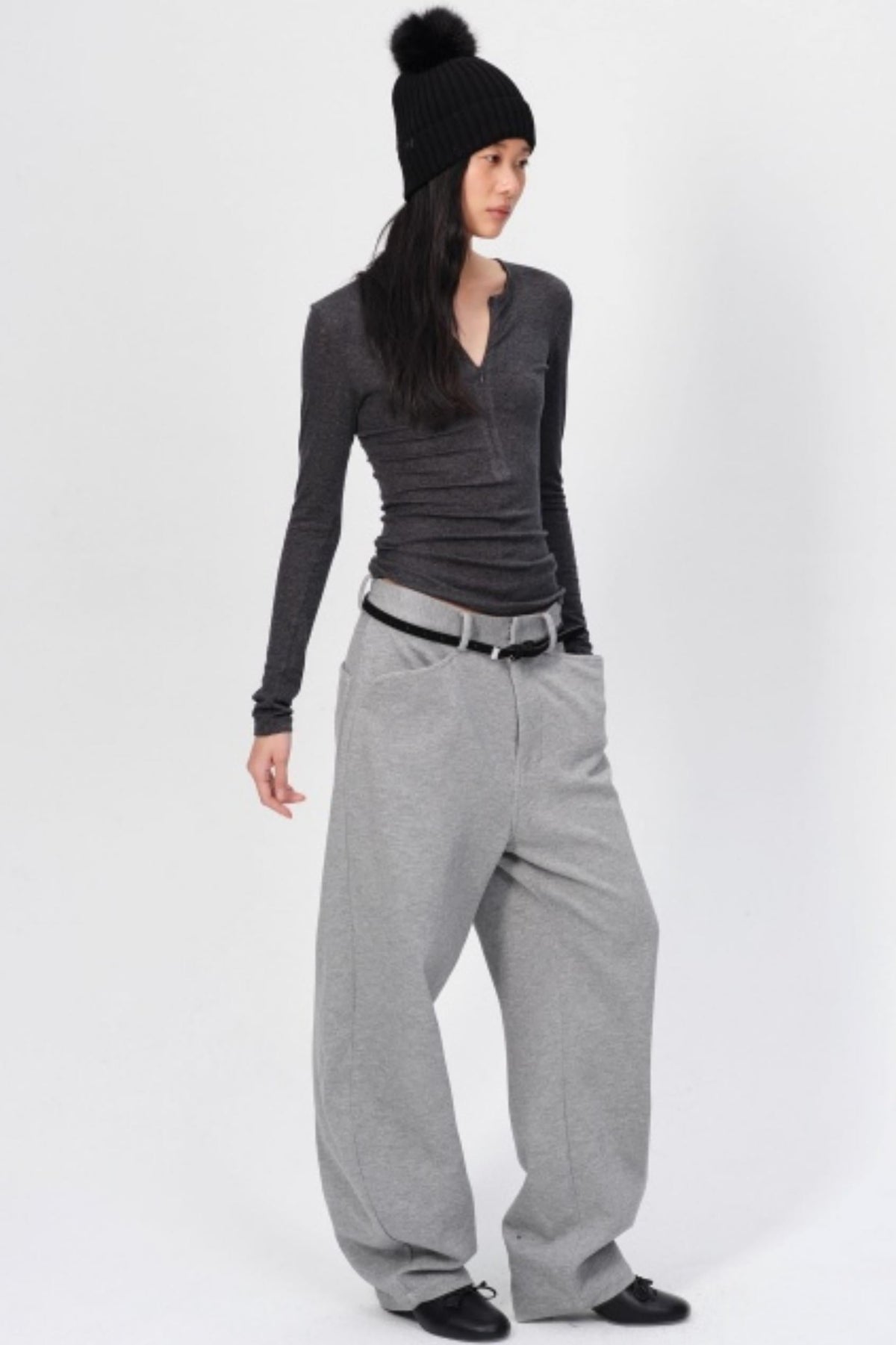 Winter Tencel Wool Slim Top