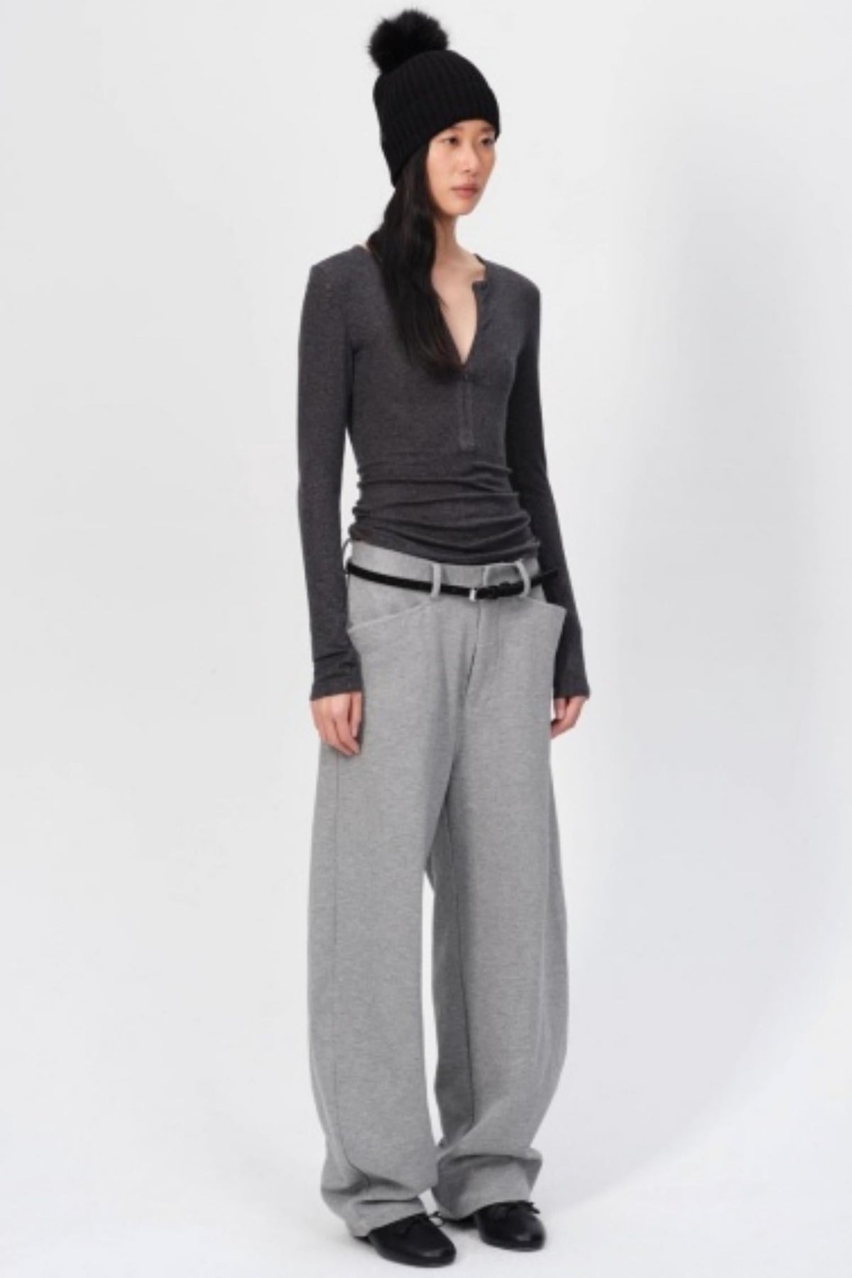 Winter Tencel Wool Slim Top