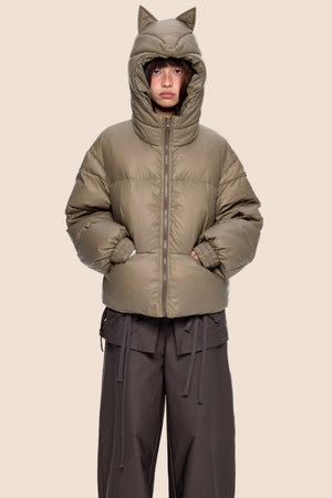 Winter White Short Down Jacket