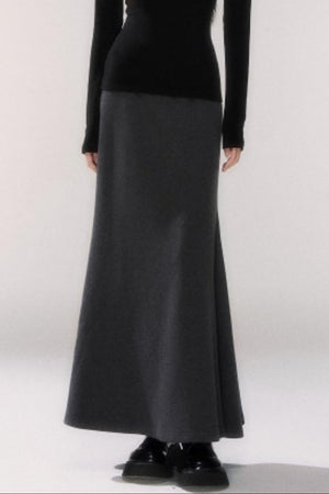 Winter Wool A-Line Skirt