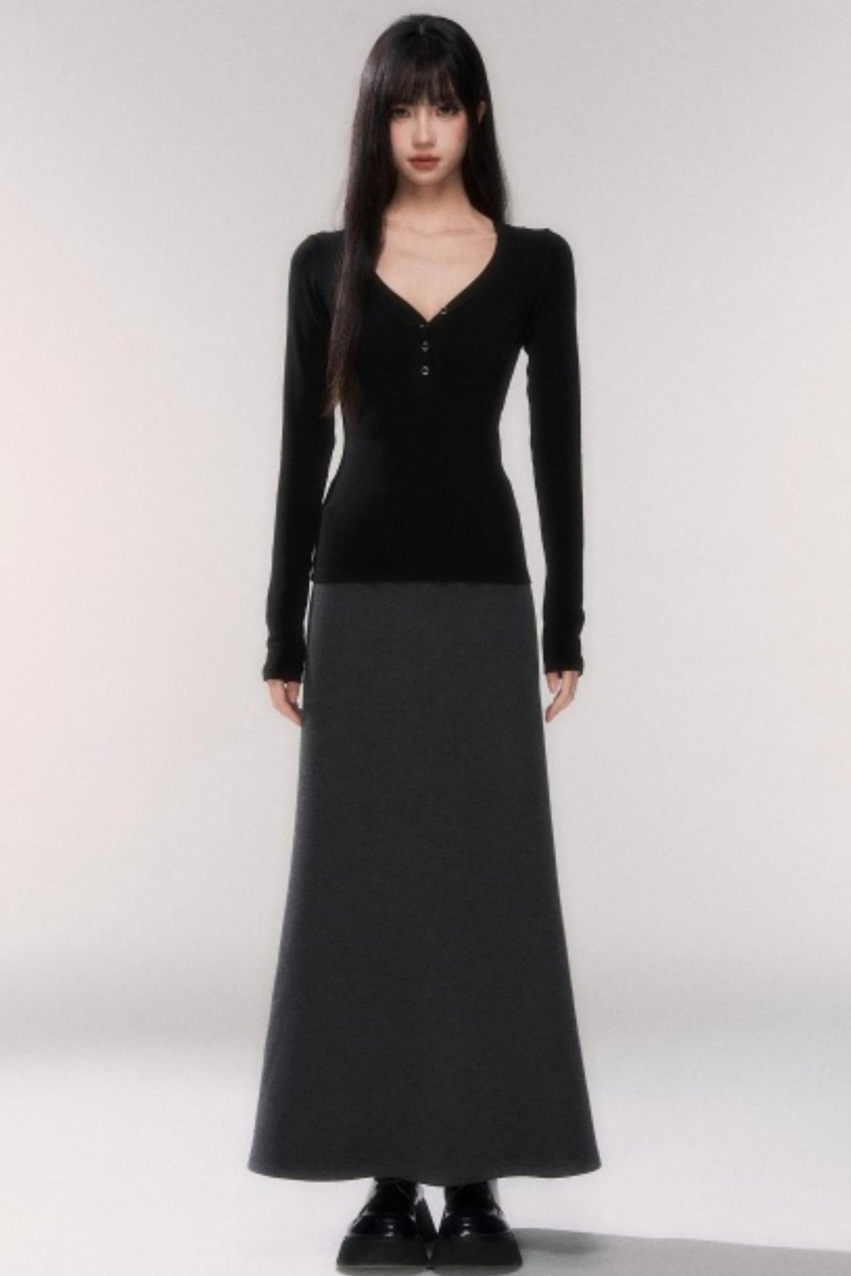 Winter Wool A-Line Skirt