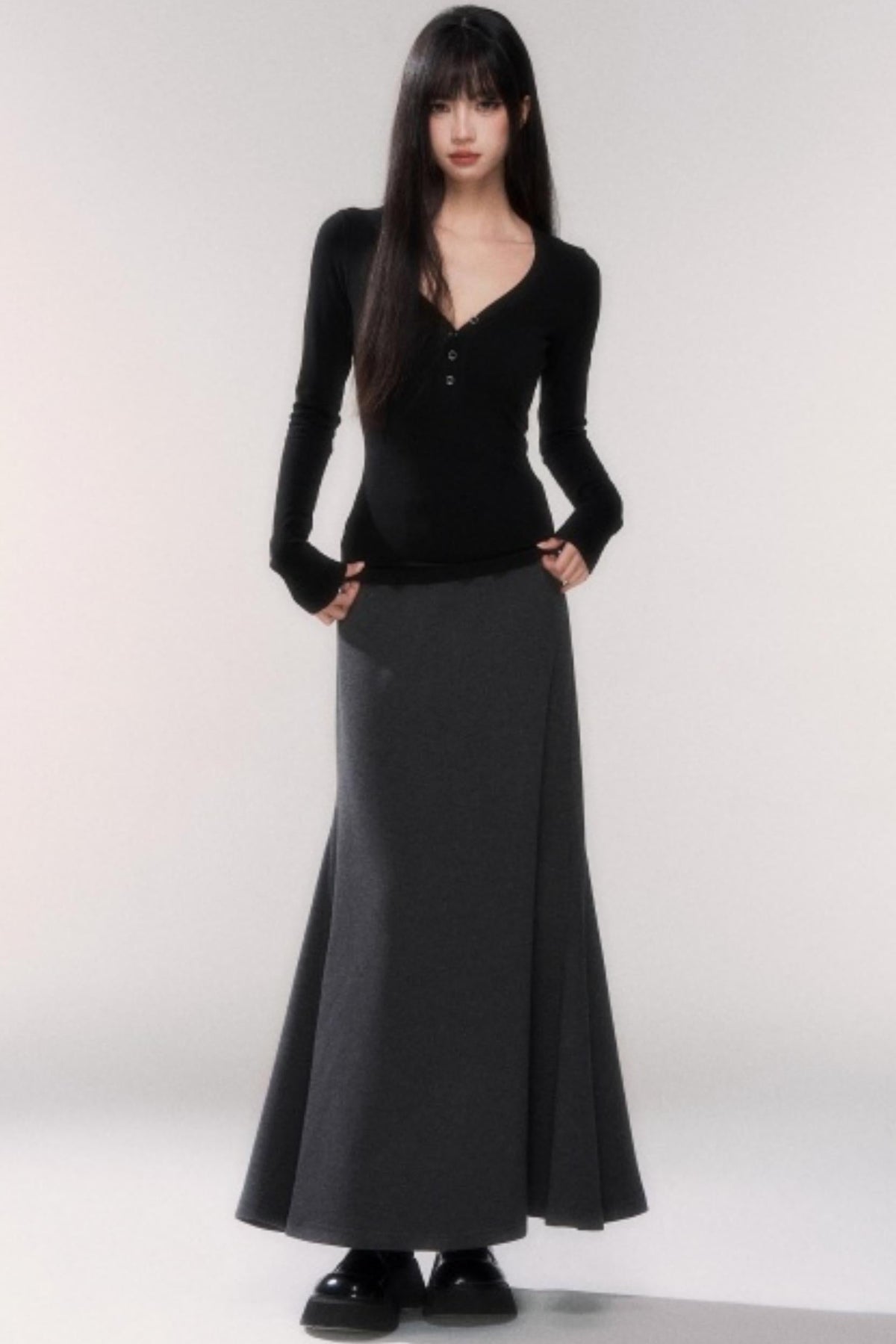 Winter Wool A-Line Skirt
