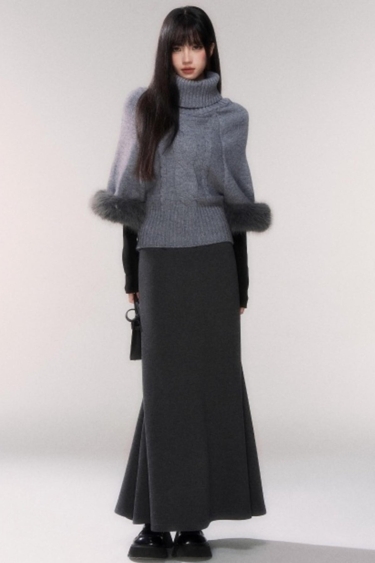 Winter Wool A-Line Skirt