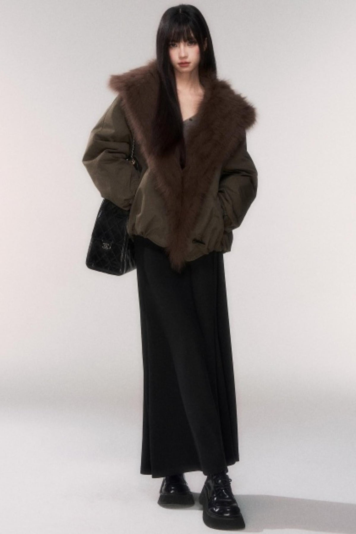 Winter Wool A-Line Skirt