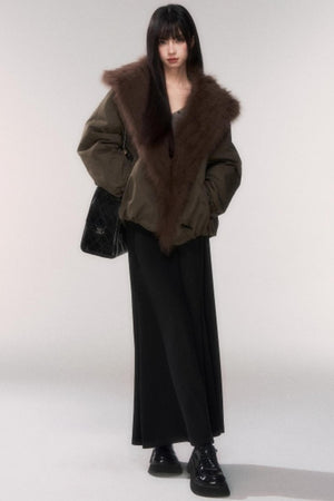 Winter Wool A-Line Skirt
