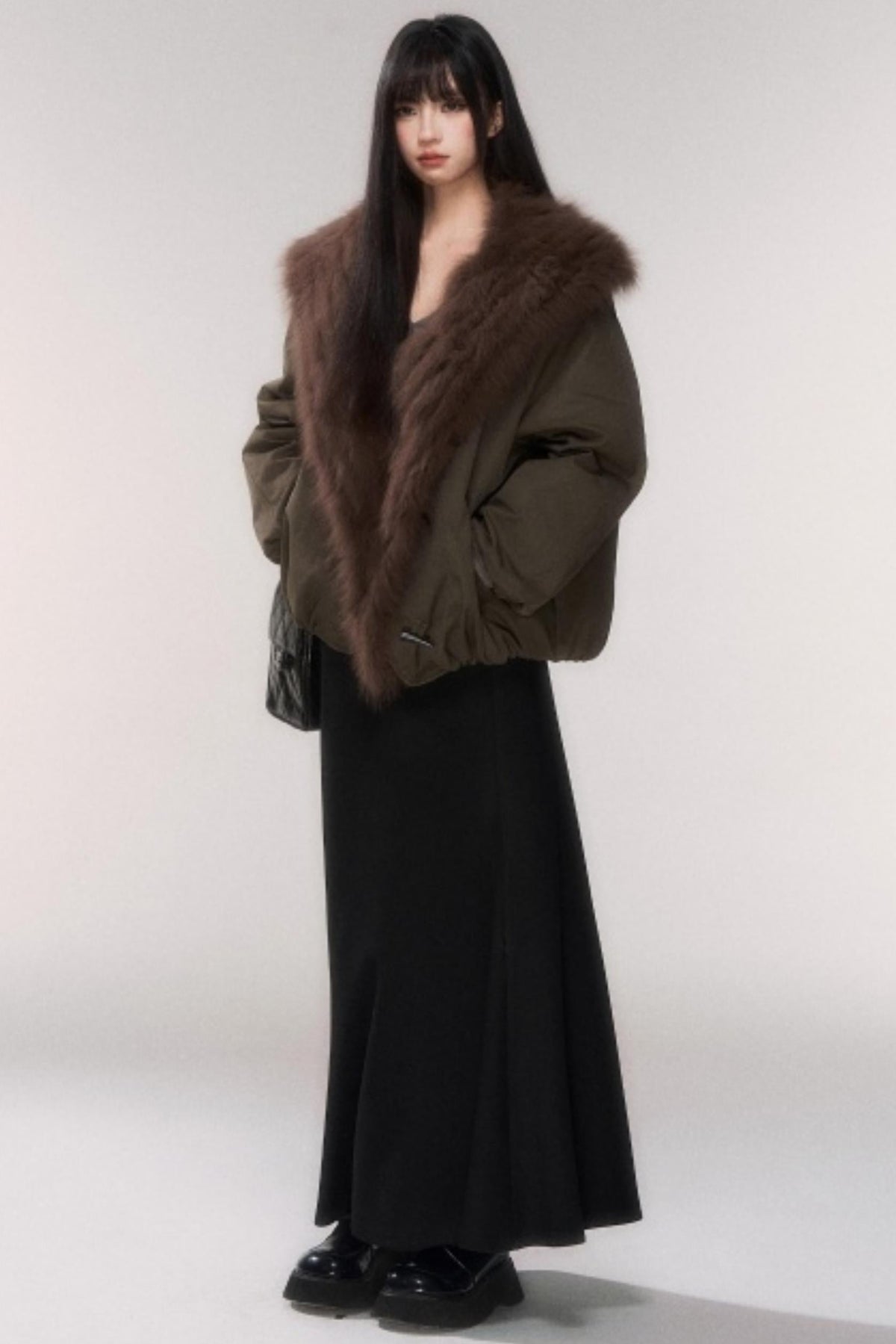Winter Wool A-Line Skirt