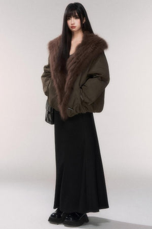 Winter Wool A-Line Skirt