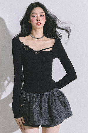 Wisdom Lace Long-Sleeved T-Shirt