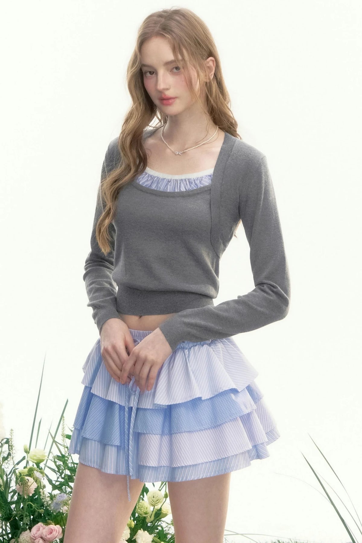 Wisteria Valley Retro Knit Top Set-Up