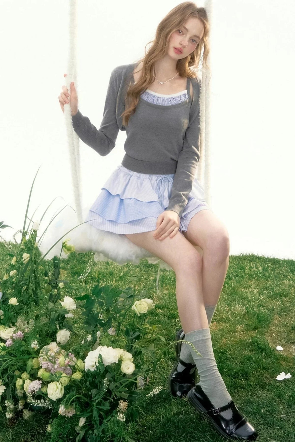 Wisteria Valley Retro Knit Top Set-Up