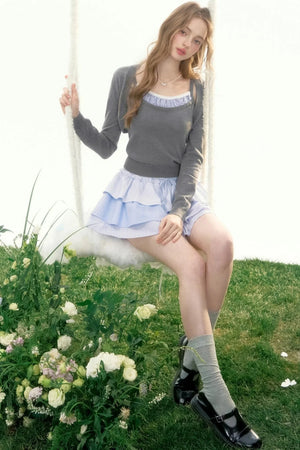 Wisteria Valley Retro Knit Top Set-Up