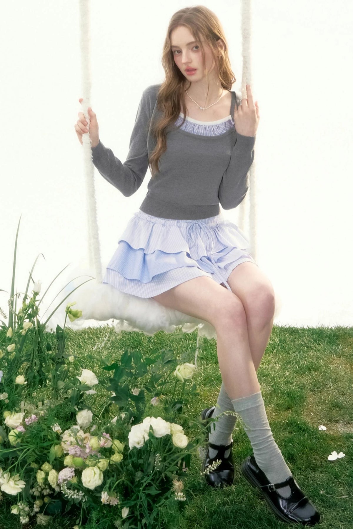 Wisteria Valley Retro Knit Top Set-Up