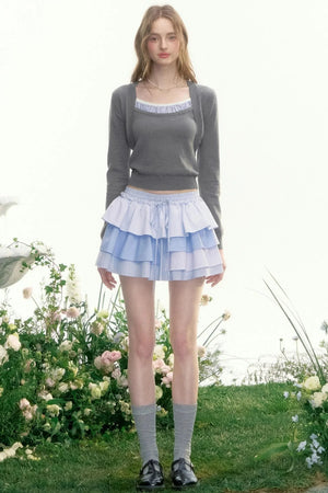 Wisteria Valley Retro Knit Top Set-Up