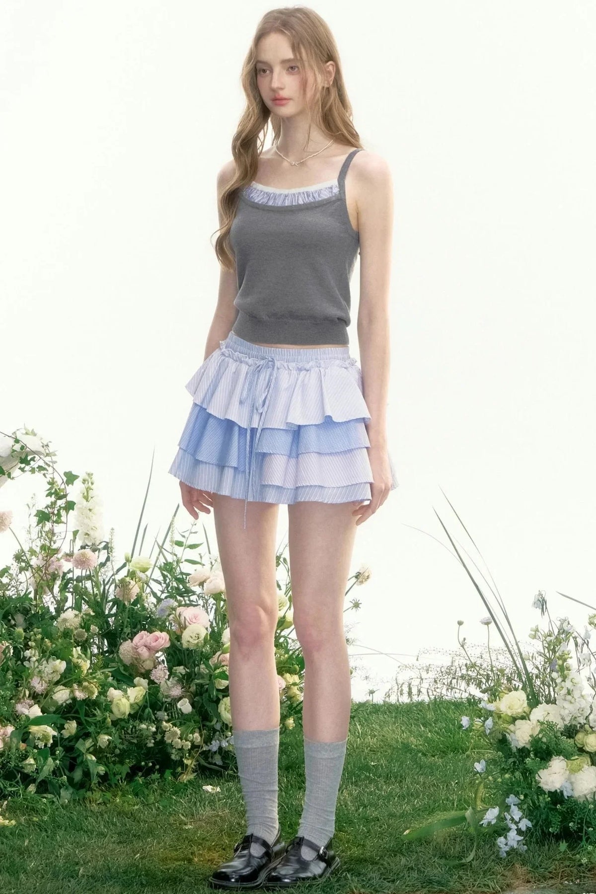 Wisteria Valley Retro Knit Top Set-Up