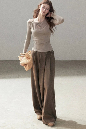 Women's Loose Wide-Leg Trousers