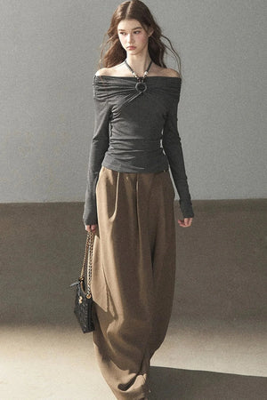 Women's Loose Wide-Leg Trousers
