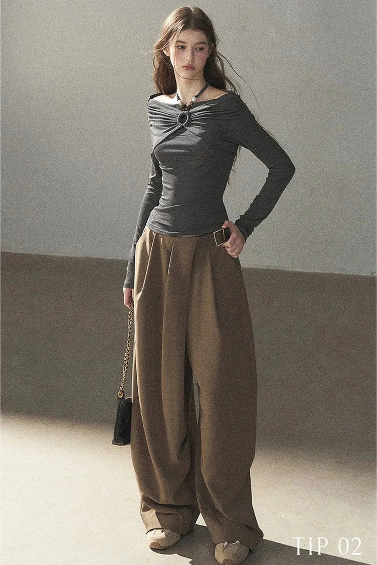 Women's Loose Wide-Leg Trousers