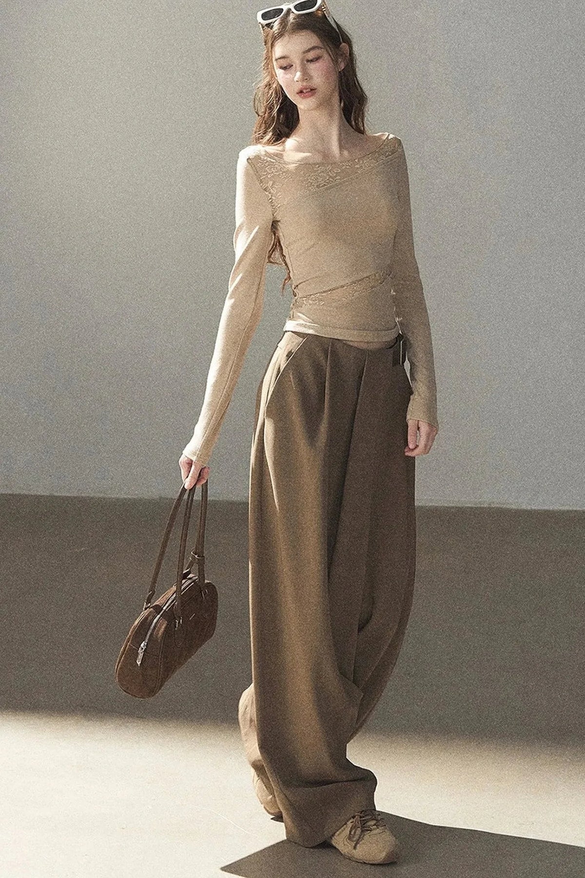 Women's Loose Wide-Leg Trousers
