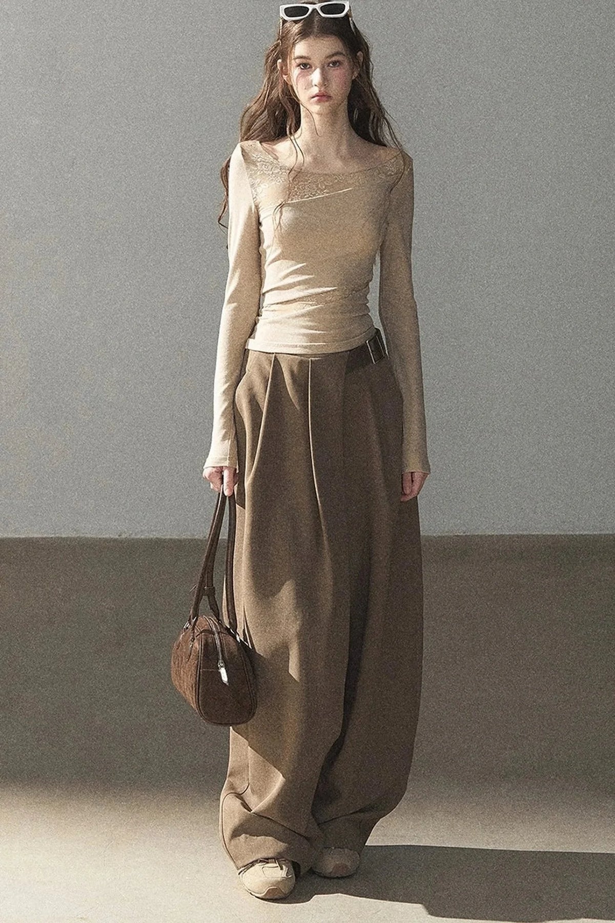 Women's Loose Wide-Leg Trousers