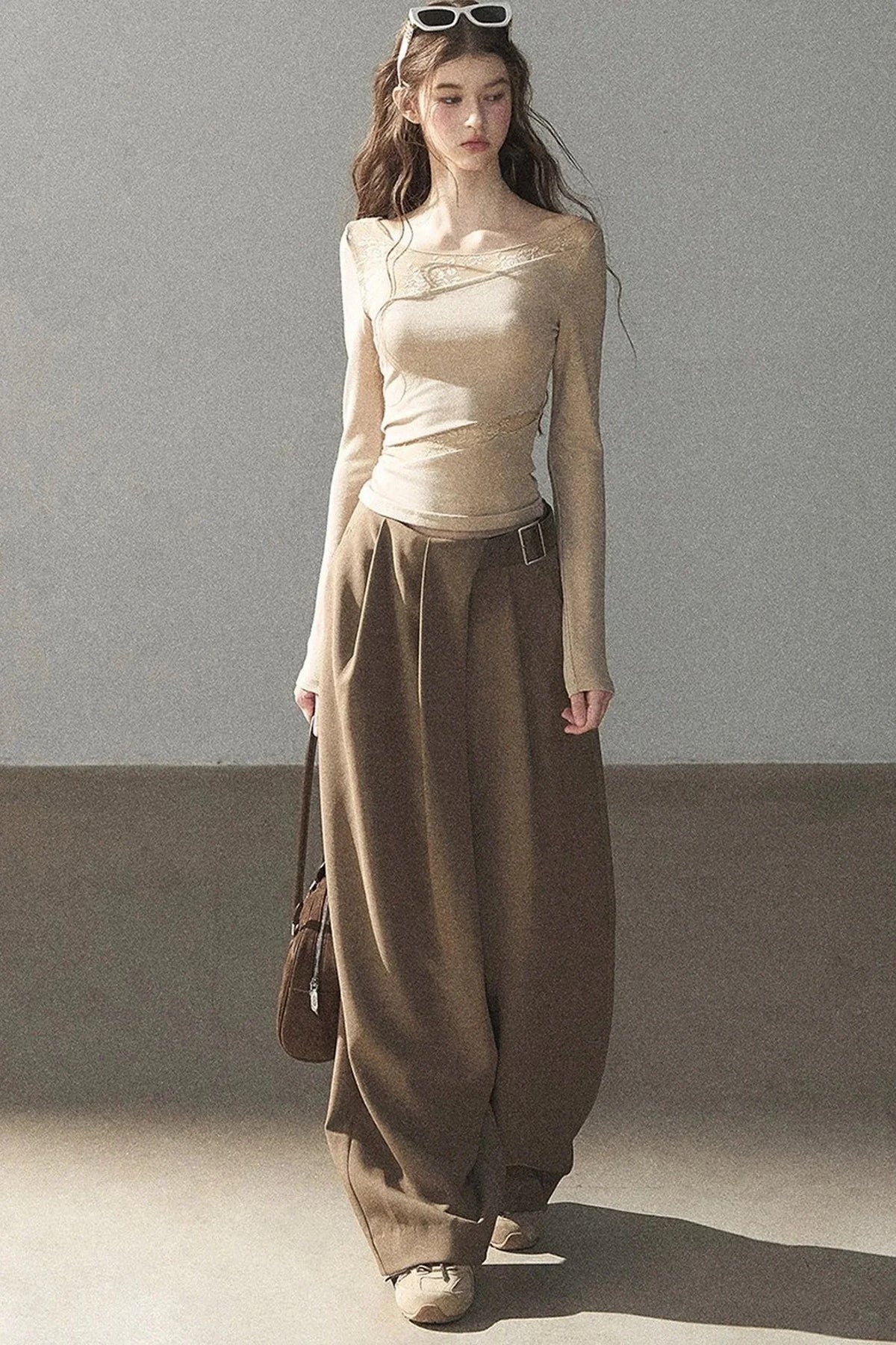 Women's Loose Wide-Leg Trousers