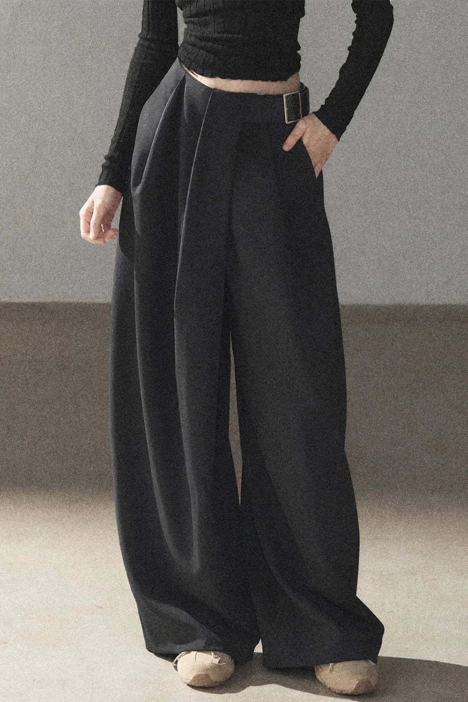 Women's Loose Wide-Leg Trousers