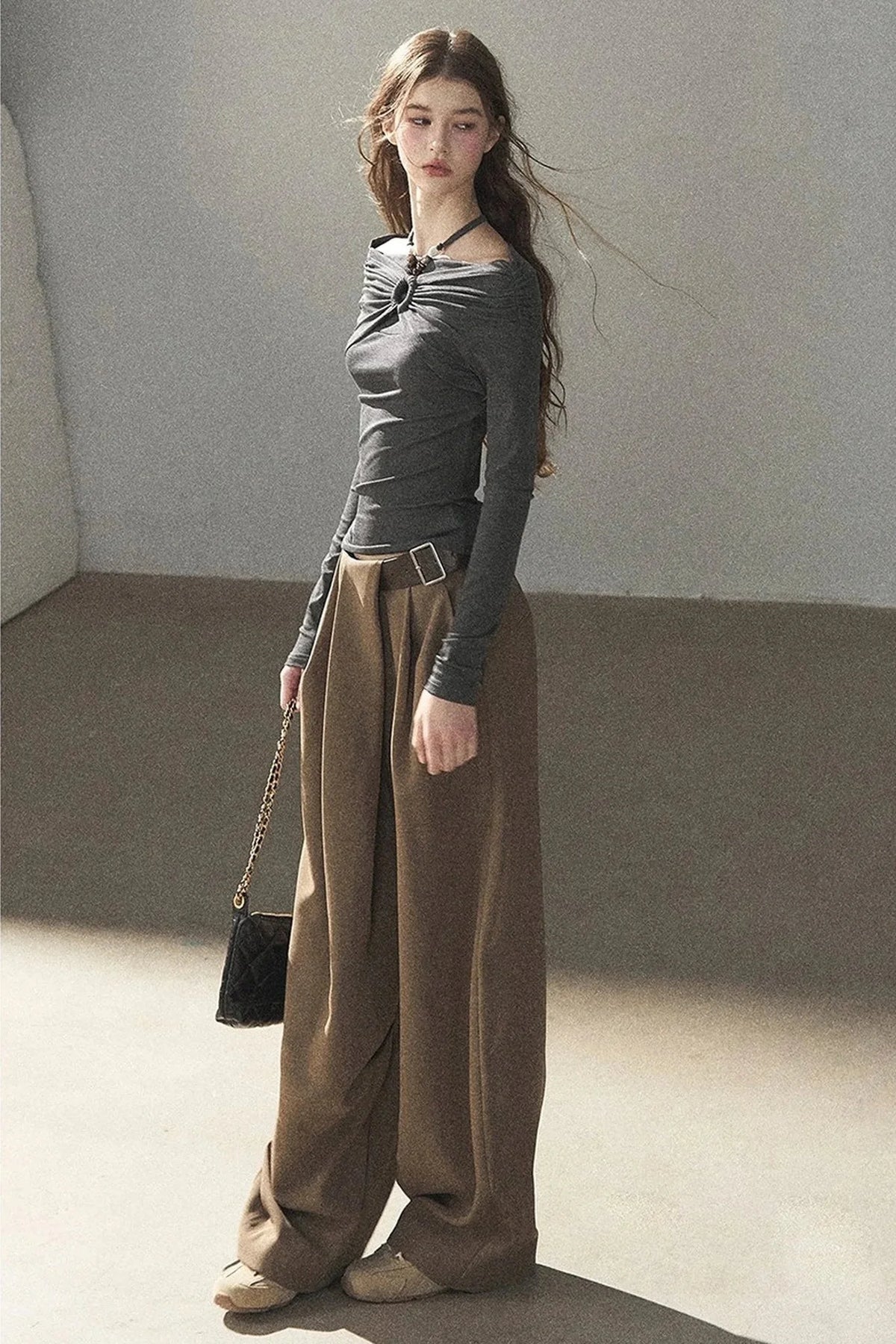 Women's Loose Wide-Leg Trousers