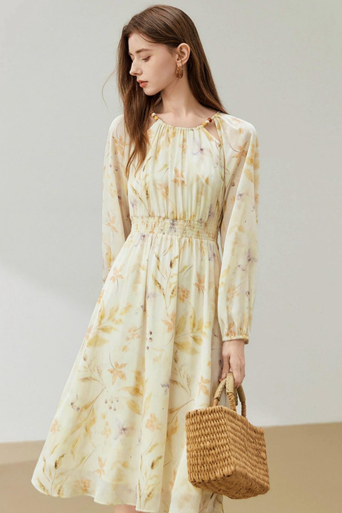 Women's Seaside Vacation Floral Dress