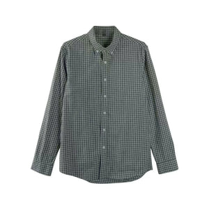 Wool Argyle Knit Cardigan Shirt Set-Up