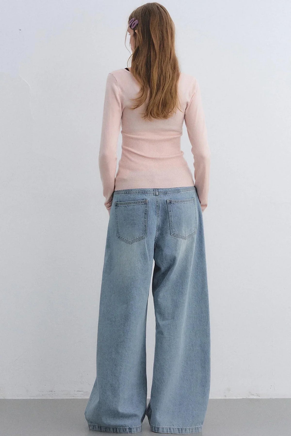 Wool Blend Color-Blocked Sweater