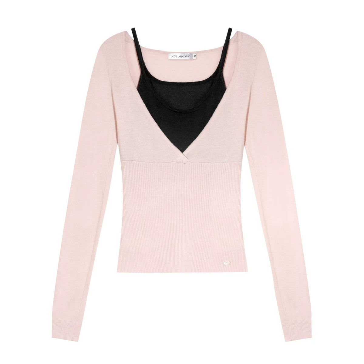 Wool Blend Color-Blocked Sweater