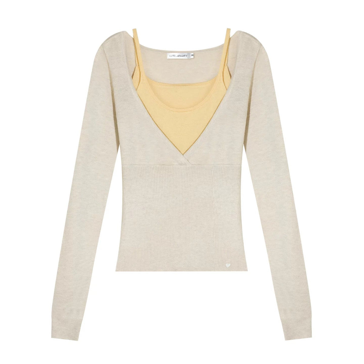 Wool Blend Color-Blocked Sweater
