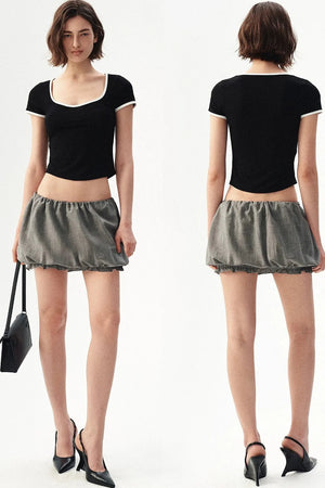 Wool Blend Crop Tube Top